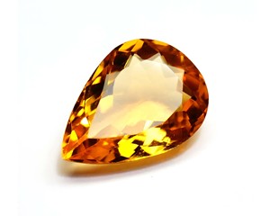 Piedras preciosas de citrino genuinas Piedras en forma de pera Gemas de citrino de corte facetado semipreciosas sueltas a precio de fábrica al por mayor - Product Image 2