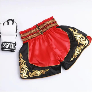 2025 nouveau personnalisable boxe professionnelle Muay Thai Shorts compétition patchs personnalisés Shorts de combat pour unisexe respirant OEM - Product Image 5