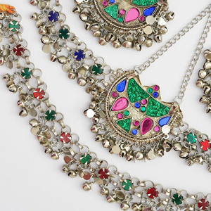 Tamaños y colores personalizados conjuntos de joyería de moda afgana diseño de lujo mejor boda desgaste afgano conjuntos de joyería al por mayor OEM - Product Image 6