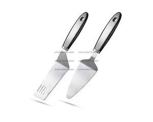 Tools Slicer with Resin Decoration Resin/Wood Handle Luxury Home <b>Baking</b> Stainless Steel Cake Knife and Server <b>Set</b> Cake - Product Image 2