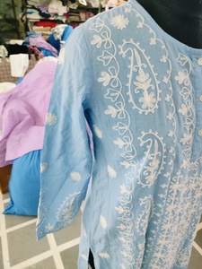 Tunique bohème pour femmes classique 2025, à motifs paisley, brodée à la main, 100% coton, boutons sur le devant, robe courte pour femmes - Product Image 5