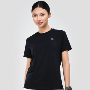 Camiseta OEM de estilo deportivo para mujer para gimnasio, camiseta elástica de yoga con función antibolitas, Impresión de logotipo personalizado para el verano - Product Image 2