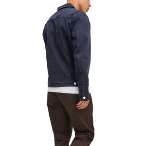 Veste cargo en jean décontractée pour homme, style vintage, respirante, hiver, streetwear tendance, logo personnalisé - Product Image 6