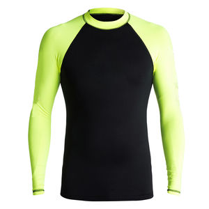 Rashguard pour homme de haute qualité, respirant, à séchage rapide, confortable, en vente, manches longues, uni, en gros, sublimé, en élasthanne/coton - Product Image 2