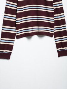 Femmes 2025 Polo respirant à rayures de style Preppy Fabricant OEM Vente en gros de l'usine Haut d'uniforme scolaire - Product Image 5