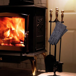 Gants de travail de soudage en cuir fendu de vache Gants de protection de jardinage antidérapants résistants au feu de 12 pouces de longueur - Product Image 5