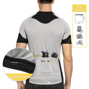 เสื้อจักรยานแขนสั้นสำหรับผู้ชาย KATBROS INDUSTRY OEM ระบายอากาศได้ดี เป็นมิตรกับสิ่งแวดล้อม ผลิตจากโพลีเอสเตอร์ 100% แห้งเร็ว สำหรับฤดูร้อน สามารถสั่งทำได้ - Product Image 2