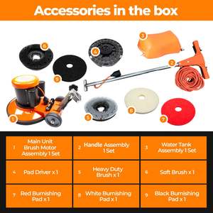 SM421AC 17 Lucidatrice Professionale Multifunzione per Pavimenti, 2.0 HP, Larghezza di Pulizia 17 Pollici, Efficienza 4.300 Piedi Quadrati/ora, Uso Industriale - Product Image 4