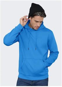 Sudadera con Capucha para Hombre, Estilo Urbano, 100% Algodón, Tejido Francés Grueso y Transpirable, Color Liso, con Logotipo Personalizado, Teñido Simple, para Invierno, Venta al Por Mayor - Product Image 4
