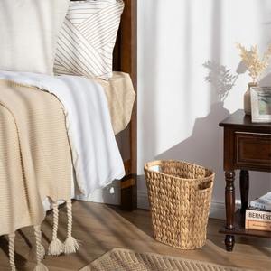 Panier de rangement multifonction en jacinthe d'eau, panier de rangement fait à la main, vente en gros, écologique, fabriqué au Vietnam - Product Image 5