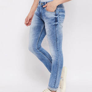 Diseña Tus Propios Pantalones Vaqueros de Cintura Media Rectos Hechos a Medida a Bajo Precio, 100% Algodón, Ecológicos y de Secado Rápido para Hombres Adultos - Product Image 3