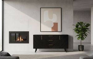 Buffet en bois massif élégant et durable, design moderne minimaliste, pour chambre à coucher, salle à manger, appartement, style ferme - Product Image 2