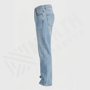 Jeans de Mezclilla Lavados para Hombre, Diseño Personalizado, 100% Algodón, Ajuste Delgado, Alta Calidad, Secado Rápido, Ligeros, Personalizables, para Invierno y Otoño - Product Image 3