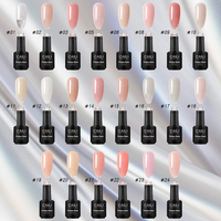 Base de Caoutchouc Sans HEMA Nude Gel UV Couleur Base de Vernis à Ongles Sans HEMA Gel Constructeur Caoutchouc pour Ongles Soak Off UV LED Transparent