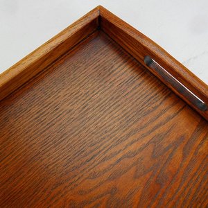 Atractivo bandeja de servicio de madera de acacia redonda personalizable para cocina, hogar u hotel, vajilla de estilo clásico para fiesta o comida - Product Image 2