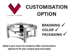 Article le plus vendu en 2025, plat chauffant rond en acier inoxydable 7L, idéal pour la restauration et les grands rassemblements, plat chauffant rond en acier 7L - Product Image 3