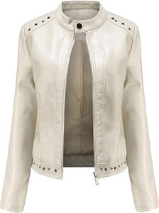 Chaquetas de Cuero para Mujer en Tallas Grandes, Ropa de Moda, Chaquetas Deportivas para Exteriores, Chaquetas para Mujer en Todas las Tallas, Hechas a Medida, Venta al por Mayor, Alta Calidad - Product Image 2