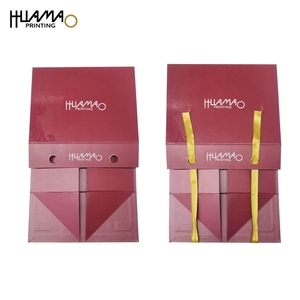 Caja de regalo magnética plegable personalizada con asa de cinta, caja de embalaje mate de lujo para lencería, medias de seda, ropa de dormir, pijamas. - Product Image 6