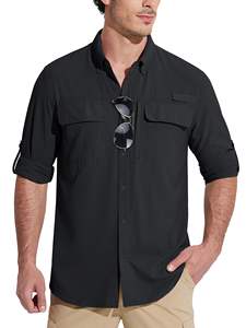 Camisa de Pesca Impermeable con Botones para Hombre de Olympiad Industries, Material de Spandex/Algodón, UPF 50+, Servicio OEM - Product Image 4