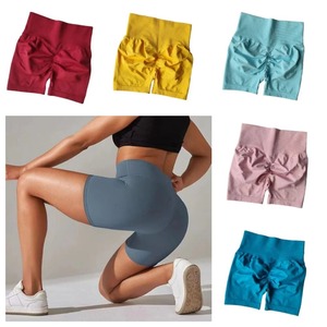 Pantalones cortos de gimnasio sin costuras Cintura alta Fitness Biker Pantalones cortos de impacto para mujeres Pantalones cortos de yoga personalizados para mujeres al por mayor - Product Image 1
