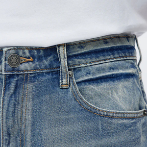 Shorts de Mezclilla de Alta Calidad, Lavado Azul Medio, para Hombre, Diseño Casual, para Compradores Mayoristas con Servicio OEM, Tendencia 2026 - Product Image 2