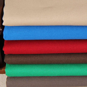 Suministro de fábrica 100% tela de ropa de trabajo teñida de algodón 20*16 120*60 57/58 \ "3/1 tela de sarga para prendas de uniforme - Product Image 2