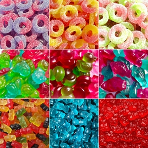 Bonbons gélifiés acidulés et sucrés en gros, saveurs pomme, <span class=keywords><strong>cerise</strong></span>, citron, halal, gélatine, OEM/ODM - Product Image 2