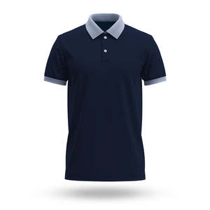 Nouveauté Polo pour homme à col contrasté Manches courtes Design personnalisé Mélange de coton Vêtements de travail Fabricant OEM Fournisseur en gros - Product Image 6