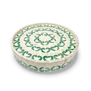 Support à nourriture en nacre pour la présentation de desserts, fruits de mer, artisanat en coquillages fait à la main, provenant d'une usine au Vietnam - Product Image 2