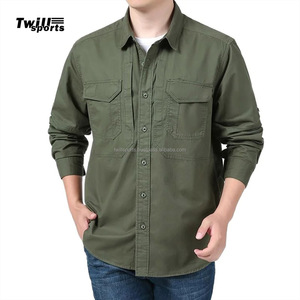 Venta al por mayor completa y manga corta ajustable camisa formal de los hombres de moda de doble bolsillo frontal camisa para los hombres - Product Image 6