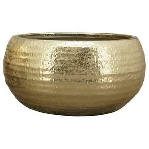 Vente en gros de pots de fleurs et jardinières en métal décoratif pour la maison intérieur extérieur moderne grande taille en or pour plantes de jardin - Product Image 1