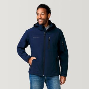 Veste softshell imperméable à capuche pour homme - Légère, séchage rapide, écologique, pour les aventures en plein air, toutes conditions météorologiques - Product Image 2