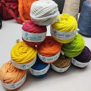 Hilo de cinta de camiseta colorido para arte y artesanía, costura, ganchillo, tejido, bordado, fabricación de cuerdas, macramé. - Product Image 2