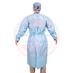 Pp médico no tejido al por mayor uniformes médicos uniformes de hospital abrigo Unisex \ vestido no tejido personalizado - Product Image 3