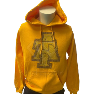 เสื้อมีฮู้ดแบบสวมหัวสำหรับผู้ชายผ้าฝ้าย100% ดีไซน์ประดับพลอยเป็นประกายมีสไตล์กำหนดโลโก้ได้ตามต้องการ - Product Image 1