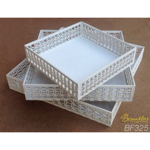 Adornos festivos Musulmanes, decoración de mesa, platos para servir comida, bandejas de Ramadán con forma de luna de plata hechas a mano a bajo precio - Product Image 5