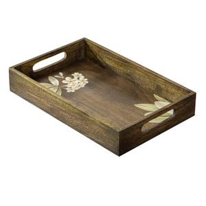 New Arrival Looking Hotel Restaurant Tableware Decoration Rustic Wooden Multipurpose Usage <b>Tray</b> At Inexpensive Price - Product Image 4