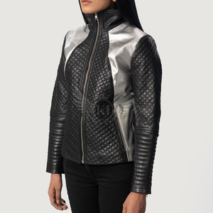 Venta al por mayor de moda de las mujeres chaqueta de cuero de la PU de las mujeres de moda chaqueta de cuero de alta calidad - Product Image 5