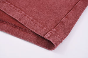 กางเกงขาสั้นผ้าลูกฟูกผ้าฝ้าย100% วินเทจย้อมสีพื้นแบบกำหนดเอง180gsm - Product Image 4