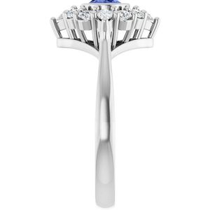 Anillo de Compromiso Estilo Halo Stuller 72453LG107P SS - Product Image 4