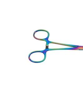 คีมจับฟองน้ำหลากสีเครื่องมือผ่าตัดคีมหนีบทางการแพทย์ทำจากไทเทเนียมเคลือบใช้ซ้ำได้คีมคีบฟองน้ำสแตนเลสแบบนำกลับมาใช้ใหม่ได้ - Product Image 3