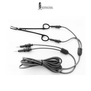 Pinzas selladoras de arteria antiadherentes bipolares manuales autoclavables Juego de instrumentos reutilizables de cable de silicona de acero inoxidable electro - Product Image 1