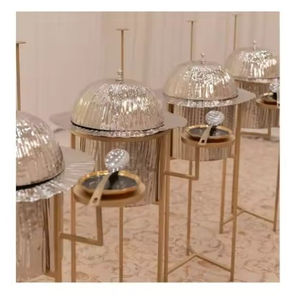 Plato de frotamiento exclusivo, vajilla estándar, plato de frotamiento con tapa superior para decoración de Ramadán al por mayor, calentador de alimentos - Product Image 5