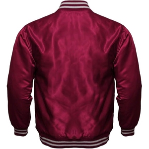 Veste de baseball unisexe personnalisée de haute qualité avec broderie enduite, logo frontal et service OEM en gros - Product Image 2