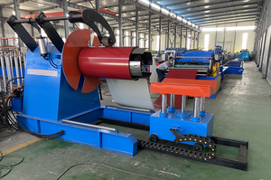 Máquina de Fazer Chapas de Aço Colorido de Alta Velocidade, Linha de Produção de Chapas de Ferro Corrugado Totalmente Automática com Desbobinador e Empilhador - Product Image 2