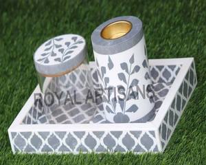 Quemador de incienso con incrustaciones de hueso moderno, evaporador con caja y bandeja para el hogar, boda y Ramadán, uso aromático, regalo perfecto - Product Image 4