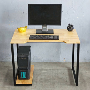 Convenient Foldable <b>Computer</b> <b>Desk</b> with Storage & Bookshelf Laptop Table COD68029 - Product Image 3