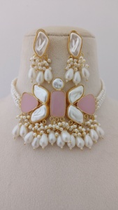 Ensemble de collier de royauté de perles de minuit Design unique Produit en vrac de perles lumineuses Design personnalisé pour les femmes - Product Image 6