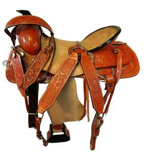 Vente en gros de selles de course de baril de haute qualité en cuir véritable fait à la main selles de cheval Western selles de rodéo durables en vrac Cowboy - Product Image 1