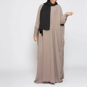 Premium Modest Women <b>Abaya</b> Dress Beaded Anti-static Breathable Cotton Polyester Blend Islamic Maxi Dubai Style <b>Wedding</b> Casual - Product Image 1